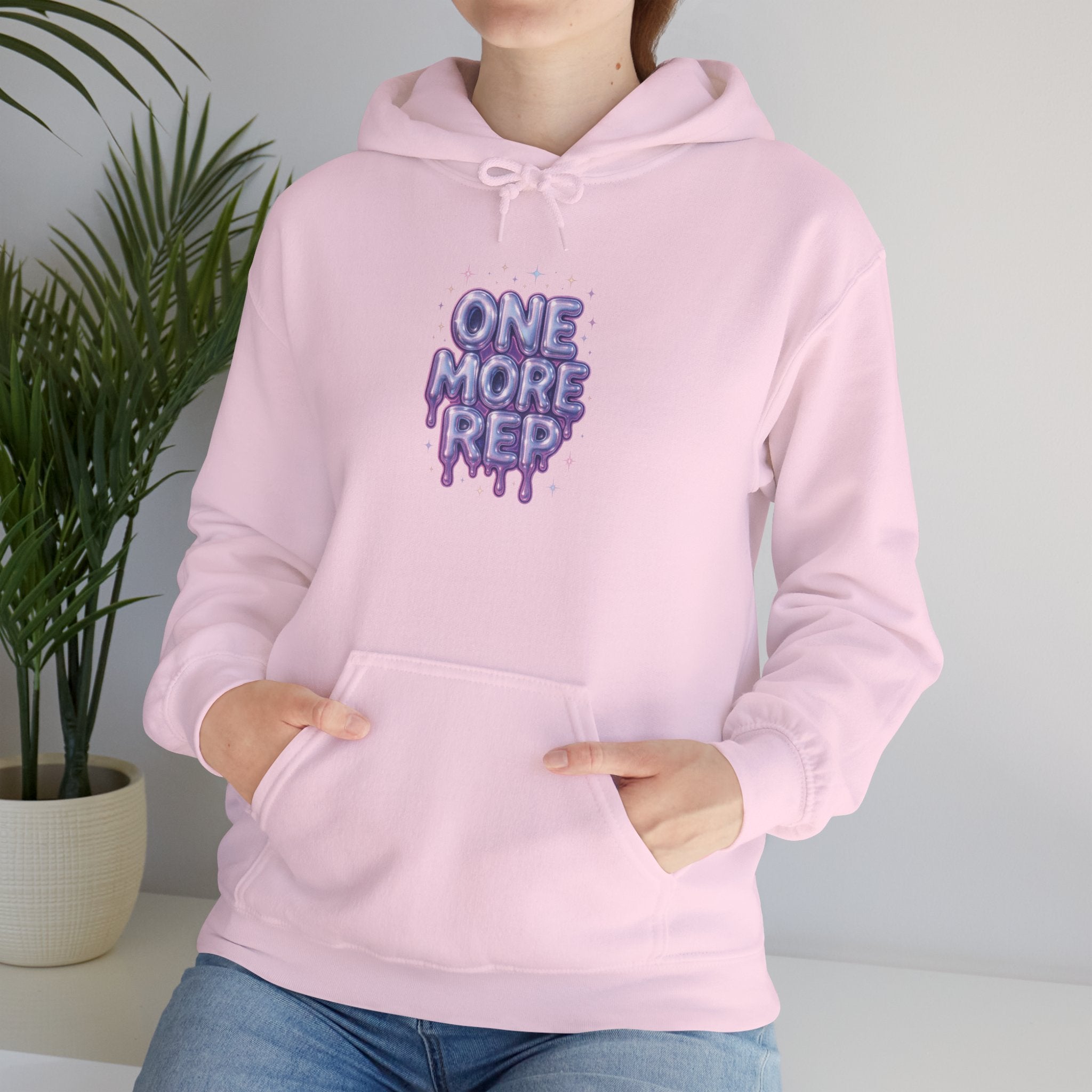 One More Rep Hoodie — Motivational Fitness Gym Sweatshirt
